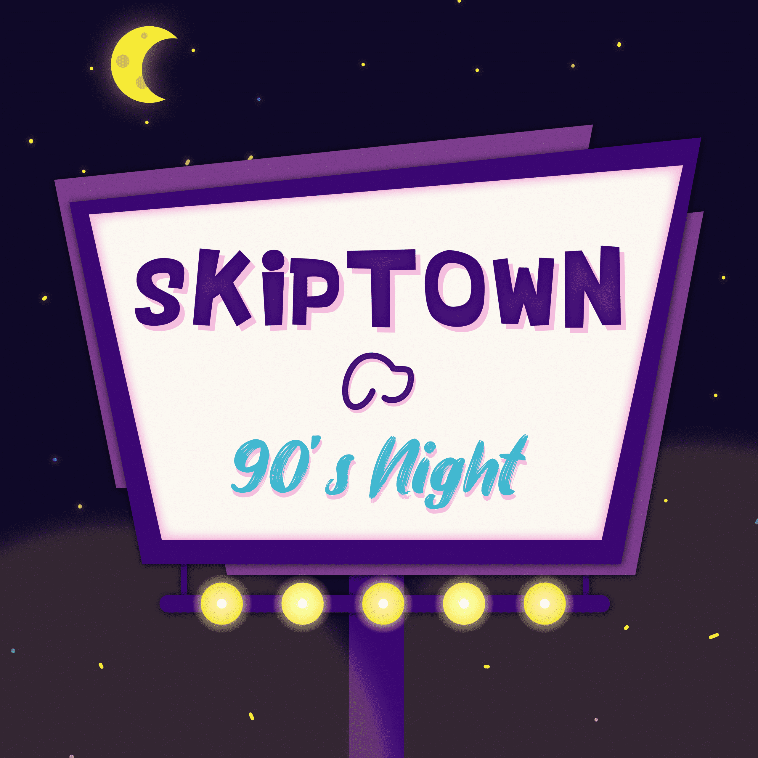 90's Tuesday Trivia night graphic