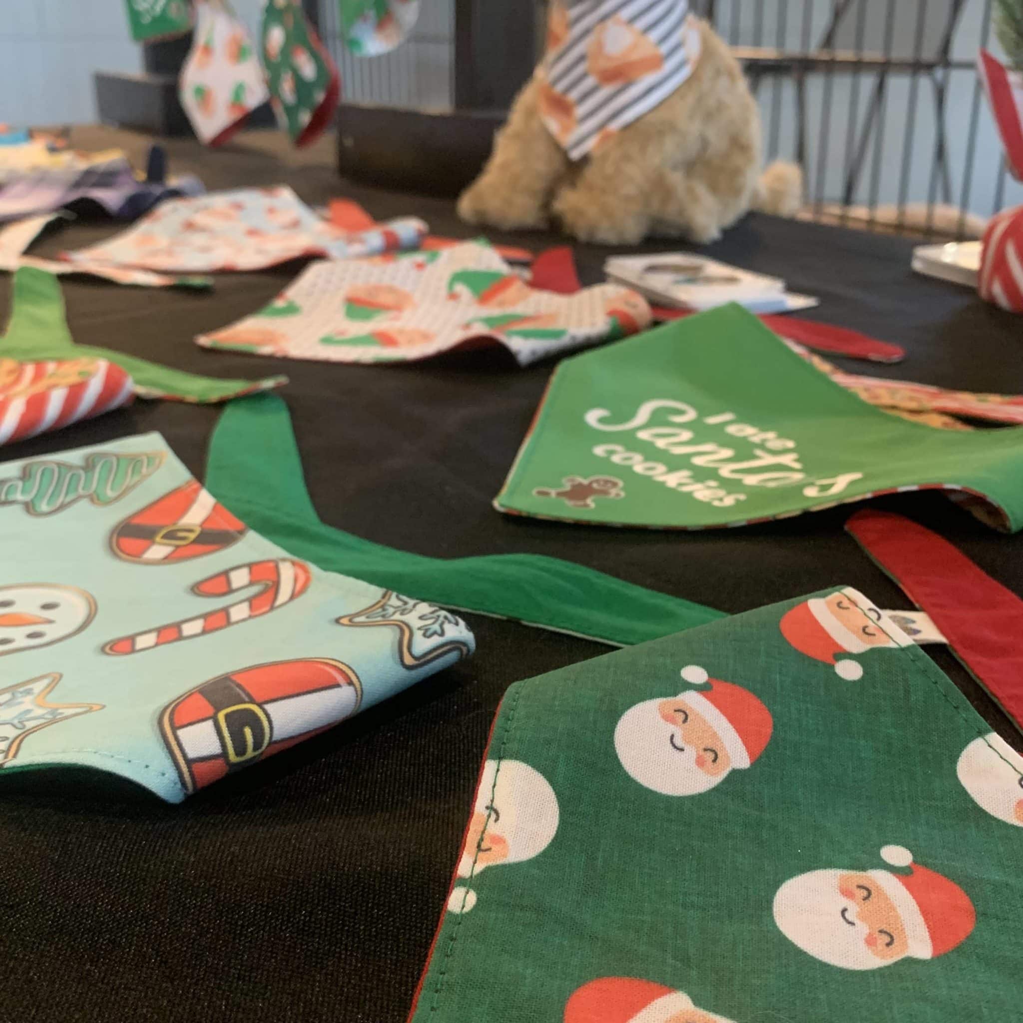 Christmas Dog Bandanas by Waffles & Cash