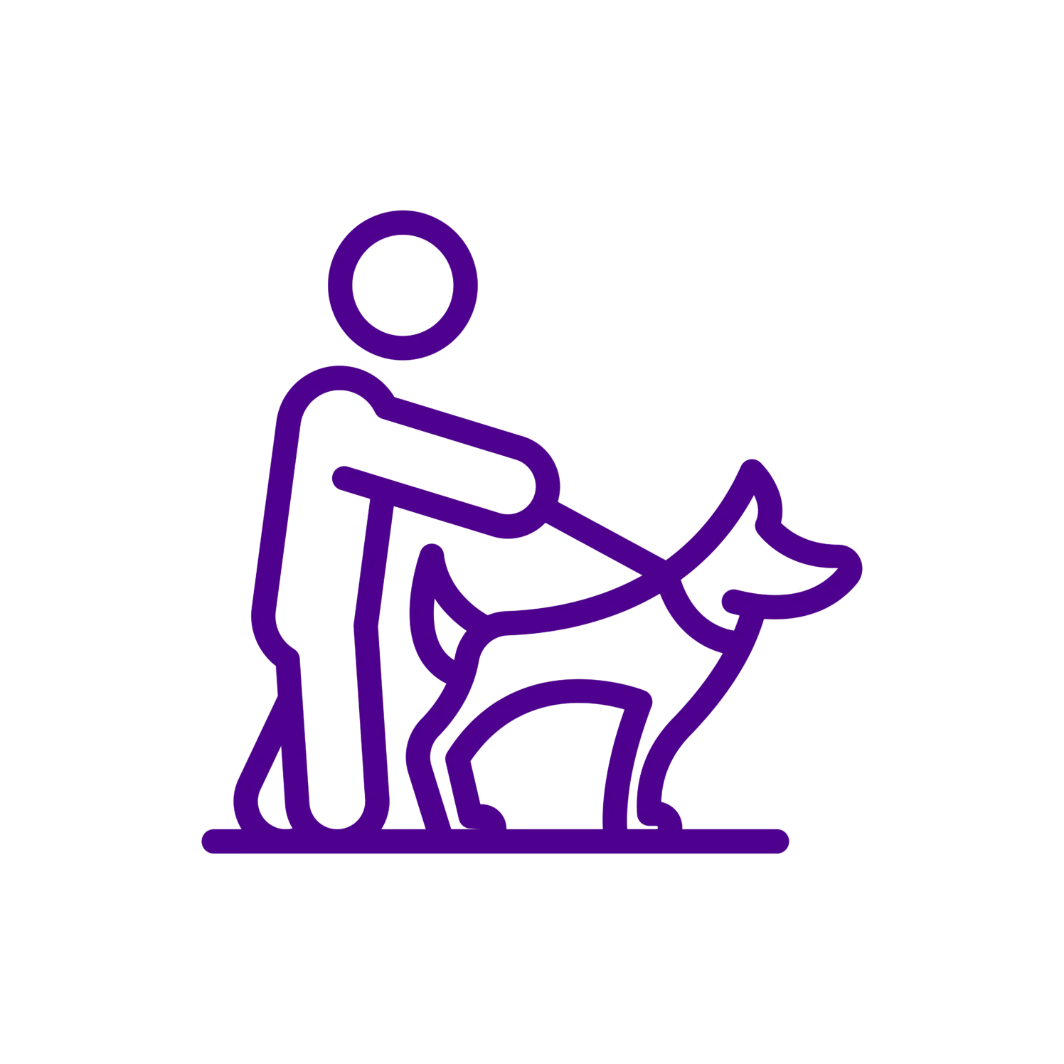 GPS Dog Walking Icon